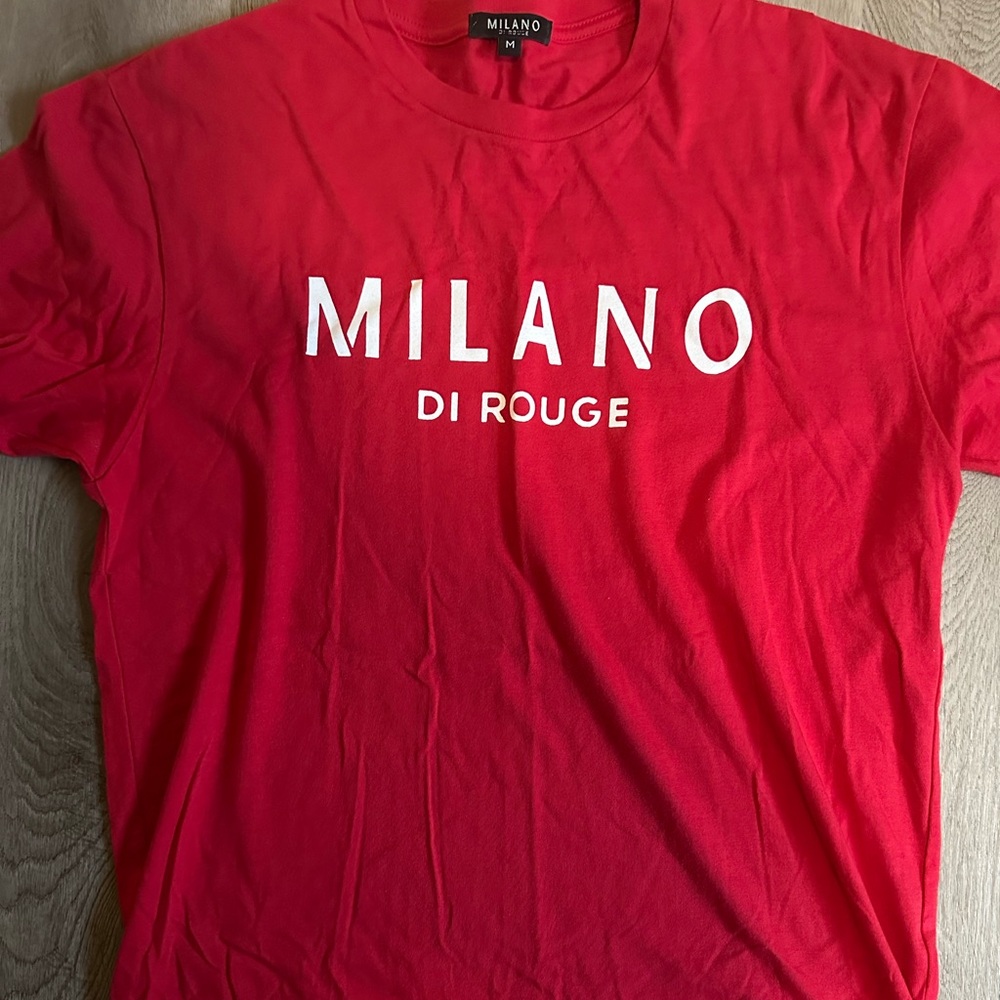 Milano Di Rouge Red Short Sleeve Tee